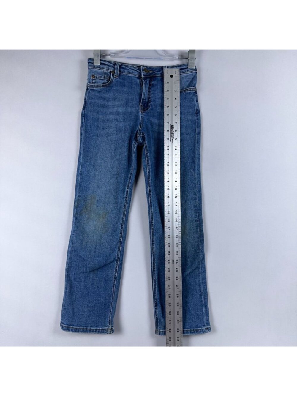 7 For All Mankind Austyn Jeans Men Size 10 Straight Leg Mid Rise Medium Wash - Picture 8 of 13